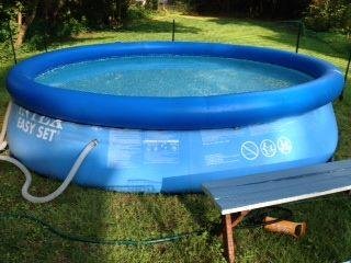 The pool is up!