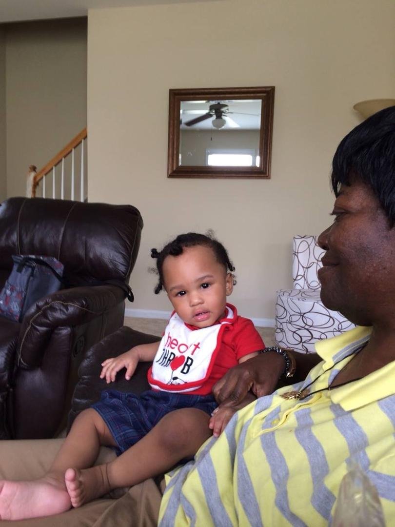 Look here uncle quit taking my picture Janae Mitchell, Lorretta Mitchell