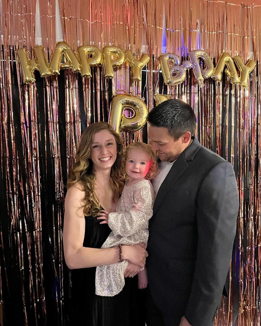 Our 2 nd great grand daughter and she just turned two years old. Her mana is our oldest grandchild. Keksey is with her husband Jacob