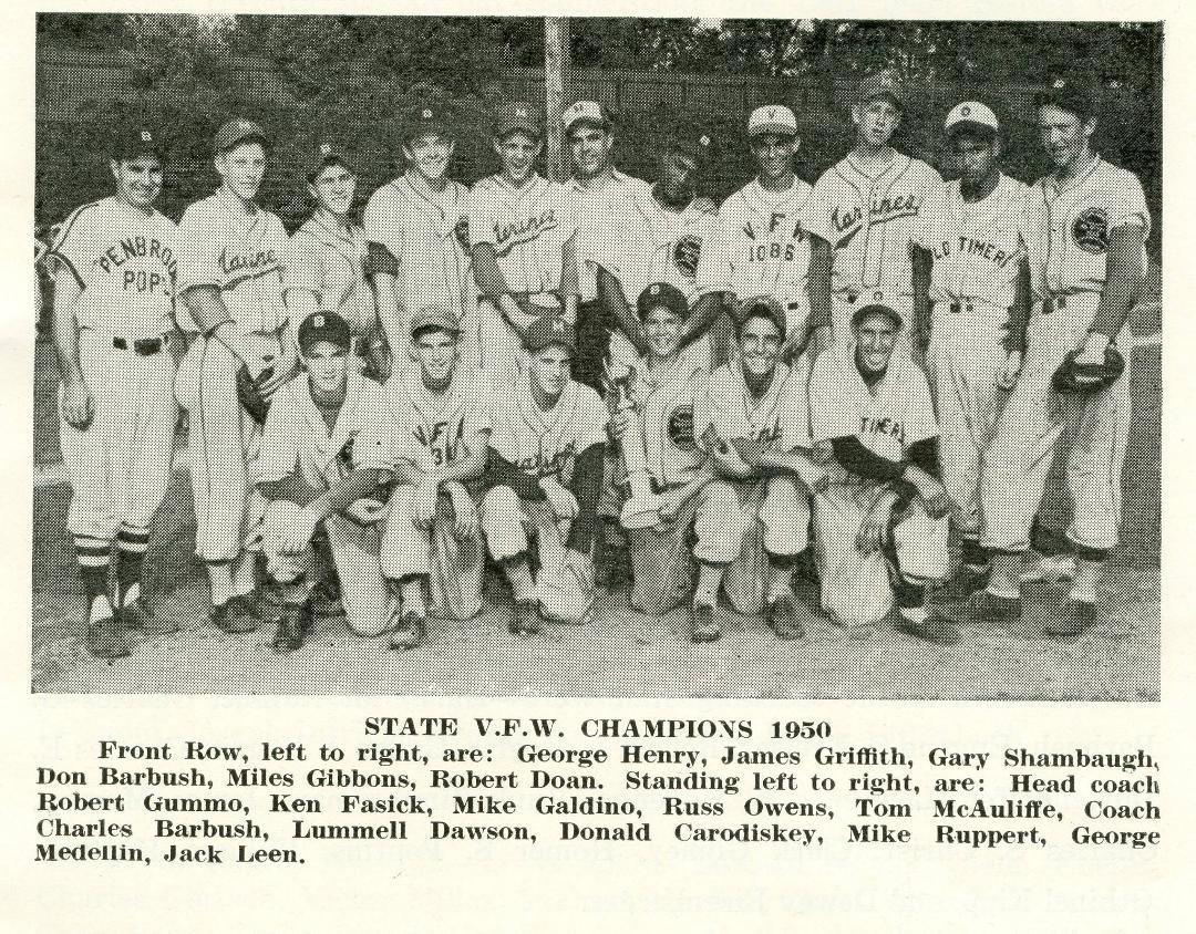 Here's another, you may want to look for your dads in this one. The 1950 State VFW Tournament Champions