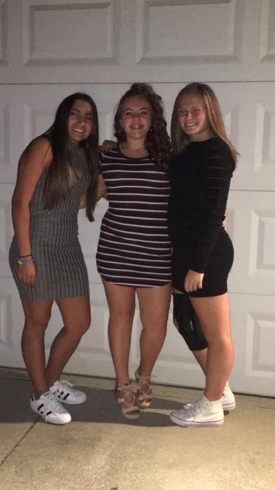 My Victoria going to her first Homecoming Dance.