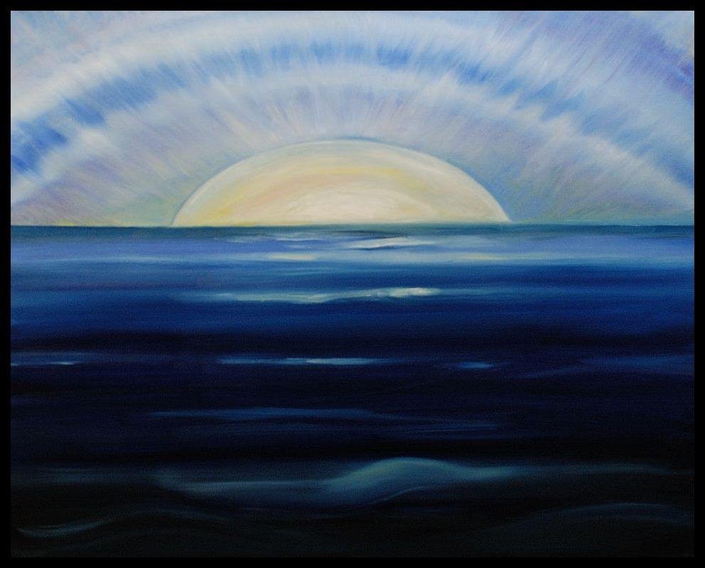 My newest painting. I'm calling it "Northern Sunrise." It is in oil, 24" x 30."