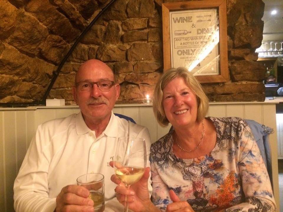 Joining Cheryl Butler (cousin) & her husband, Don Butler, after visit to Lancaster Castle.