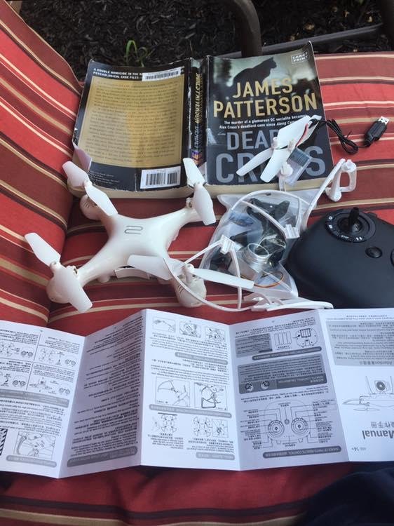 I have this book I’m reading but this unassembled drone just flew into my patio
😳