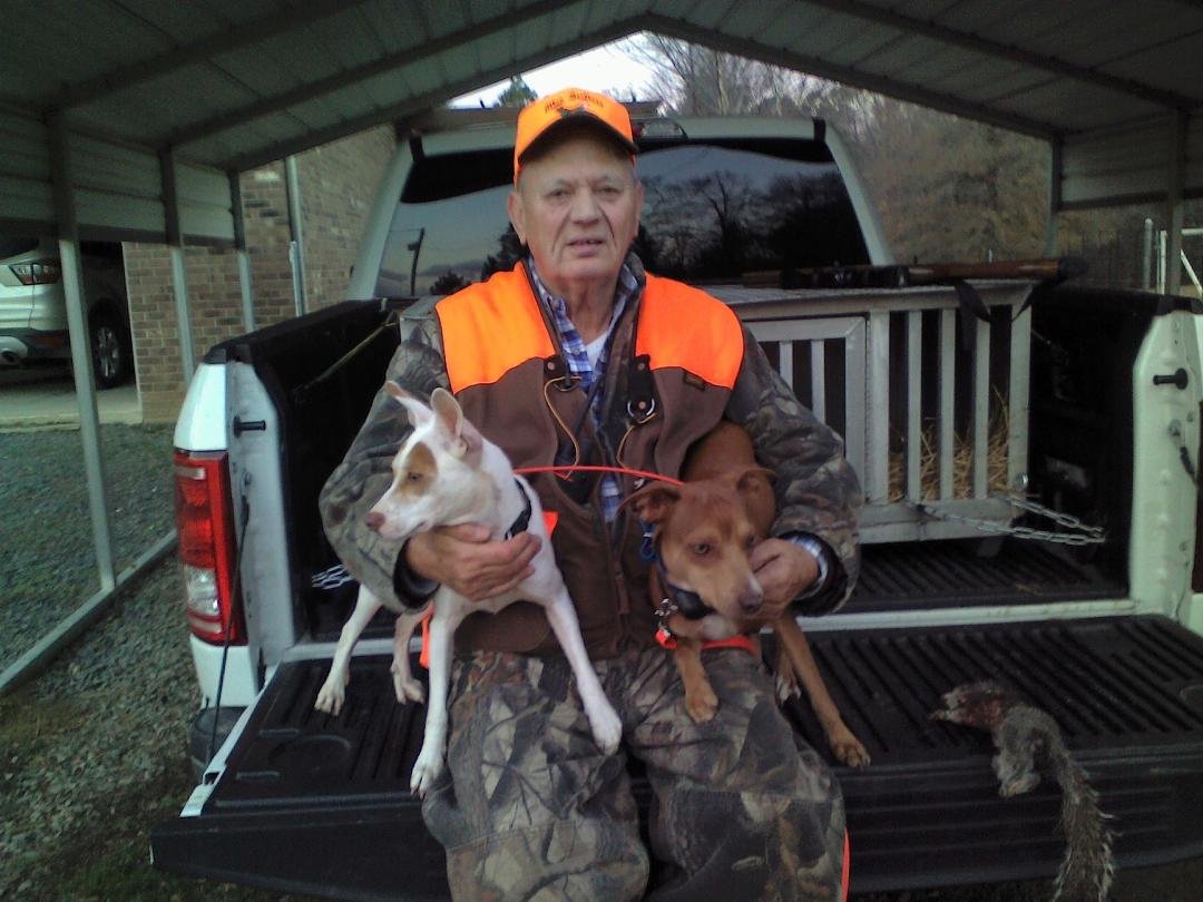 RB took Jack and Dixie out for about an hour late this afternoon and Jack treed 1 and RB shot it out to them. The squirell got mauled but was still turned over to RB "upon his request".