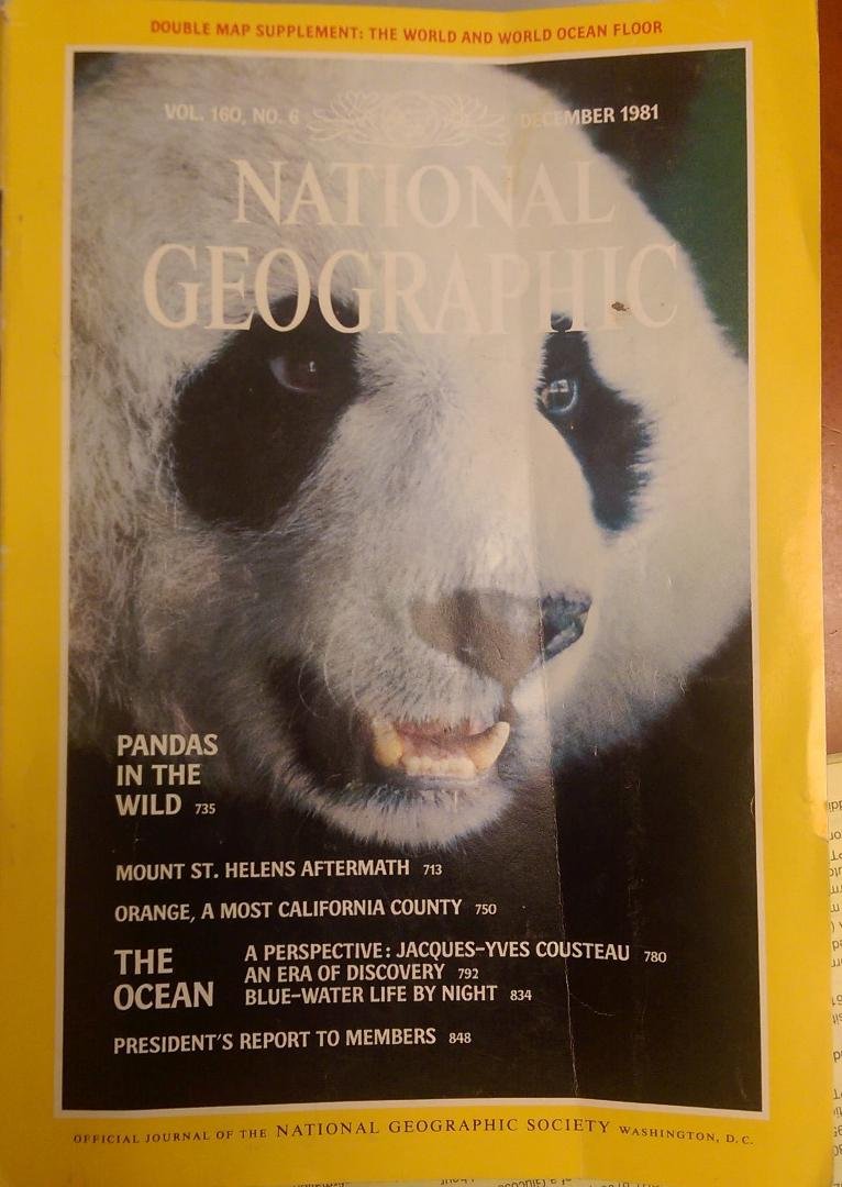 TBT! Having blood drawn at Community Hospital lab and this National Geographic from December 1981 is in the waiting room! Particularly enjoyed the article on the aftermath of the Mt. St. Helens eruption...