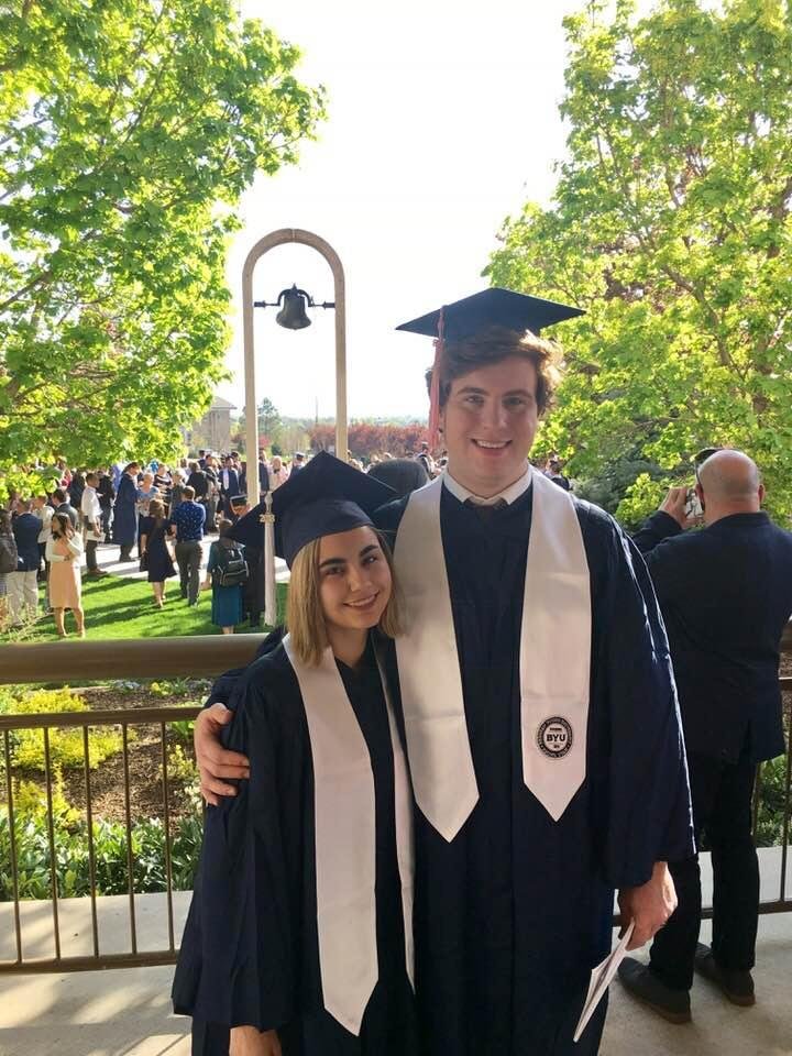 Ross and Sarai have graduated. Youngest is done. Yeah...all the kids through school!