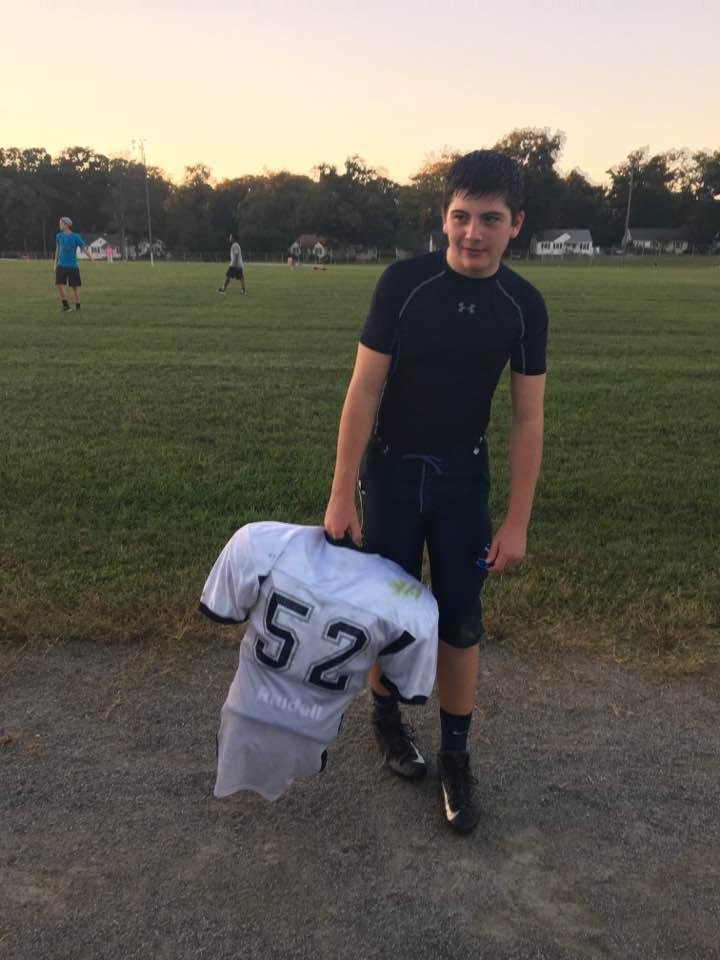 Grandson Sean after another great game