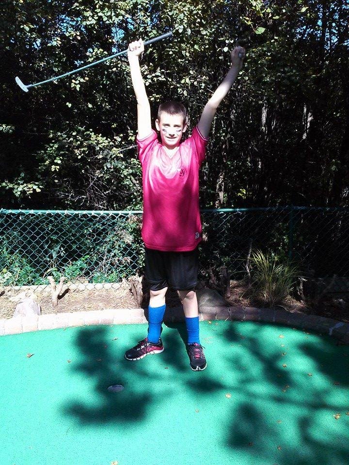 Way to little buddy
hole in one!!
