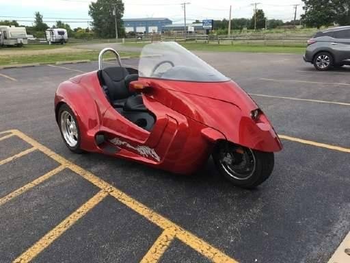 I seen this 3- wheel motorcycle today and the gentleman said the Stallion is made in Texas. This was a 2010 model, had a/c, heater, and a steering wheel. He said he never uses the a/c but does use the heater. First one I ha