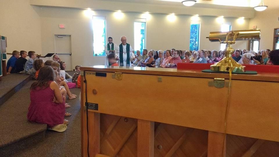 Children's sermon Good Shepherd Pastor Al's last Sunday : skit was Hilarious !