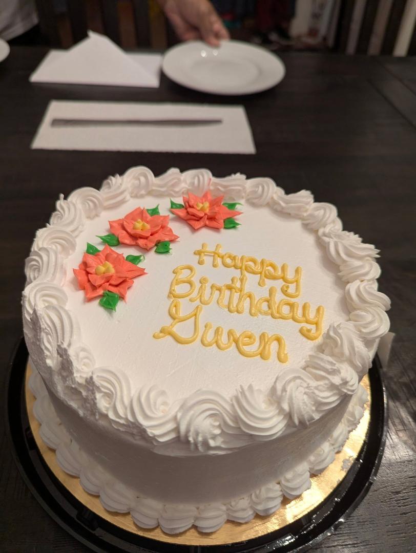 My wife's birthday cake