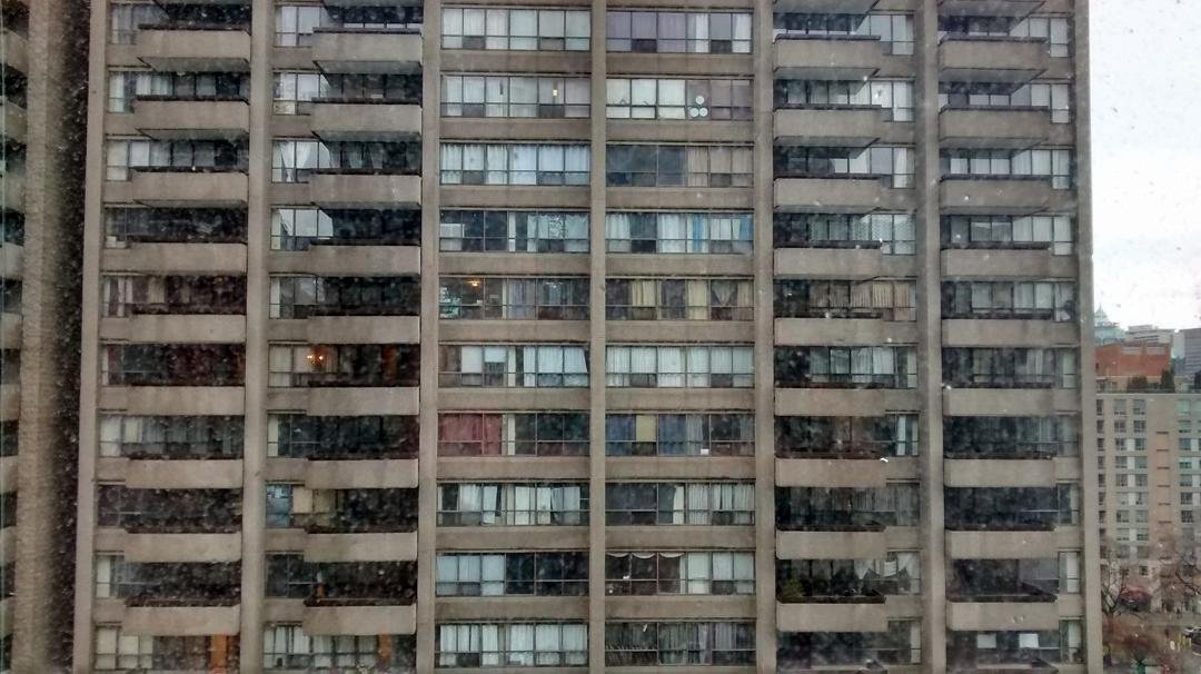 View from room in Toronto. Rather be in Niagra falls.