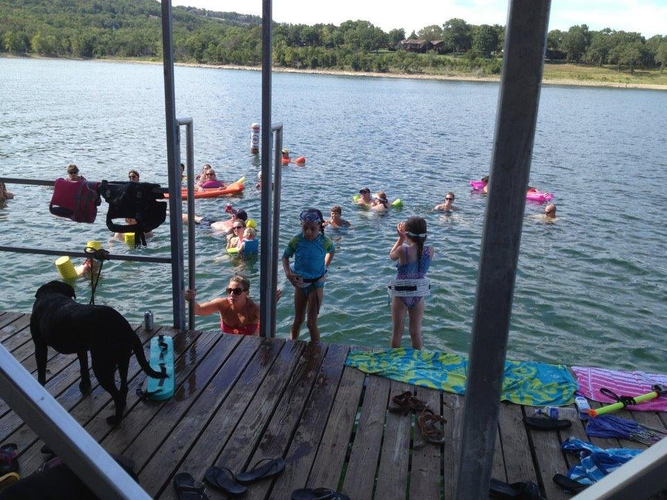 Family time at the lake