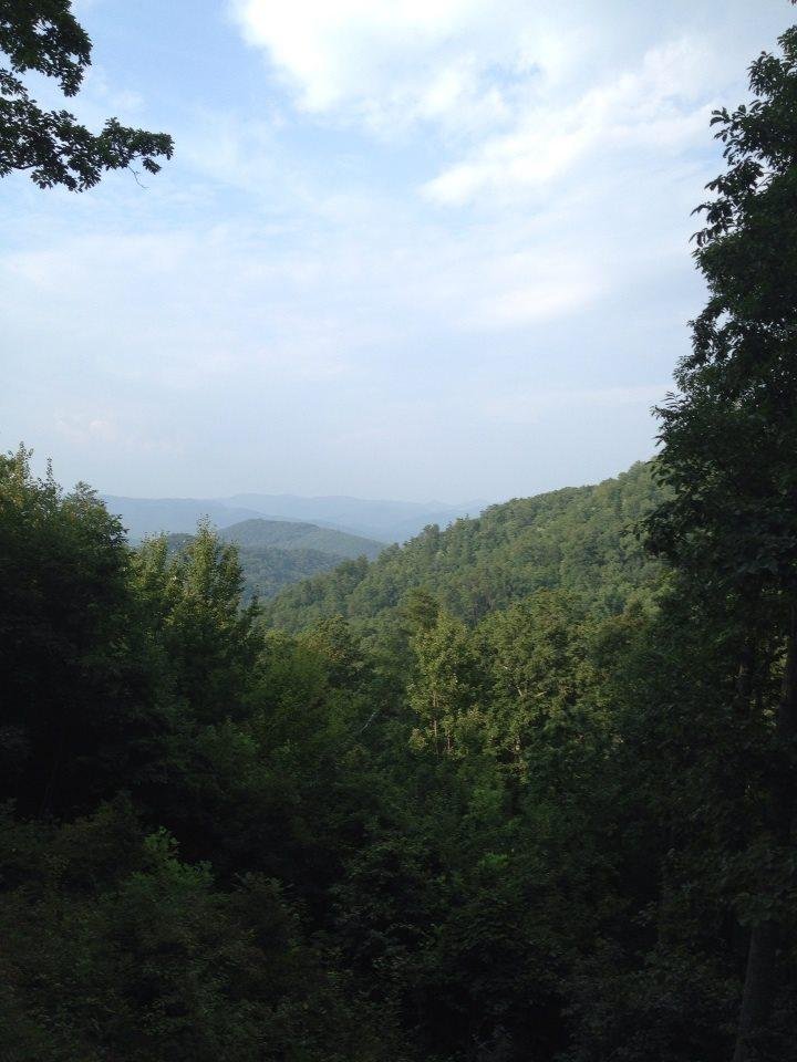NC mountains just outside Morganton
With Diane, Aaron, Alicia & kids.
