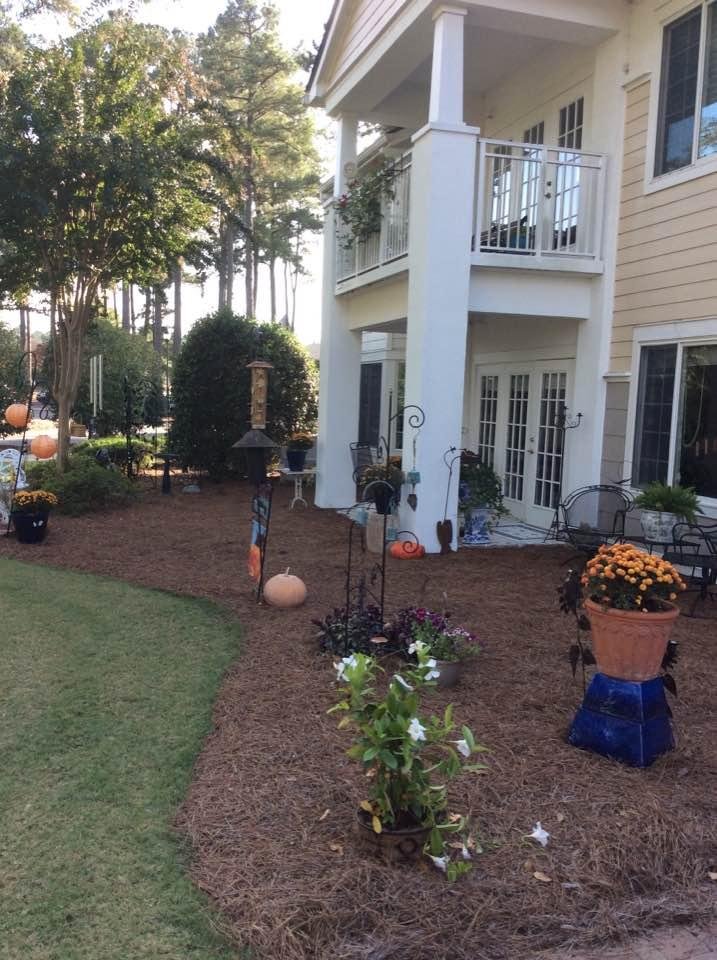 Our back area is ready for fall....