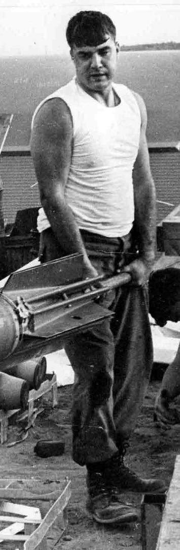 1968. I was in better shape! Loved hanging bombs!