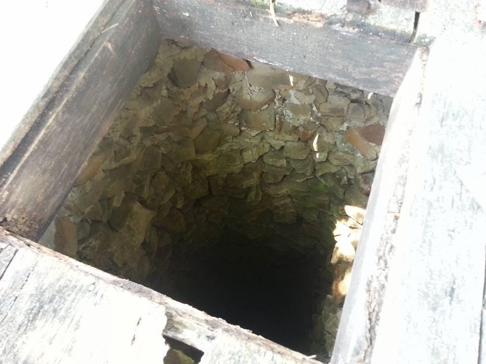 Th well Abe helped his father make.