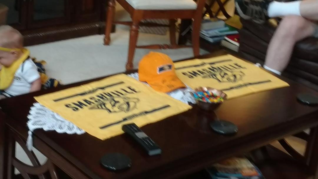 At a Stanley Cup party...
