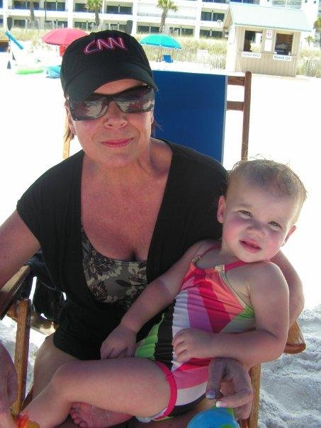 Here i am with my granddaughter Vivienne in Destin Florida