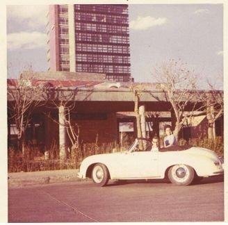 Tough life as student in Mexico City. I'm with Laura Fuentes. Wish I had my 57 Porsche Cabriolet now.
It's worth in excess of $75,000 now.