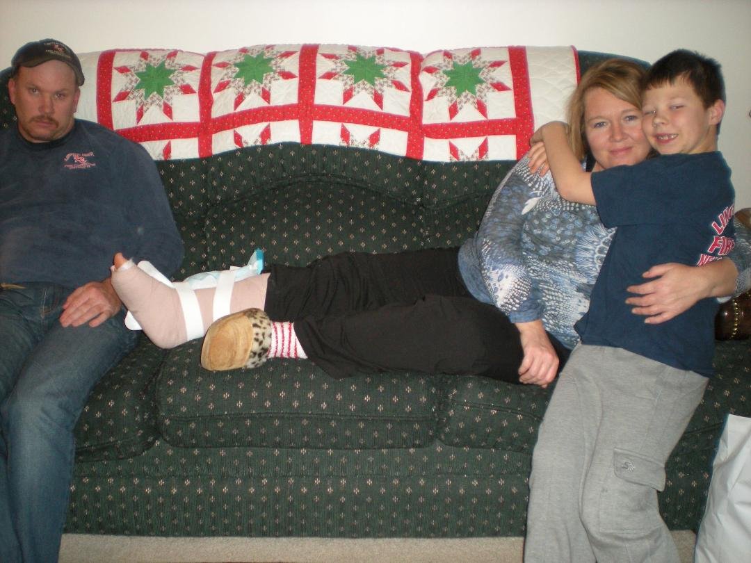 Well Christmas started out OK then this Yep she broke it. Getting a cast now as we speak