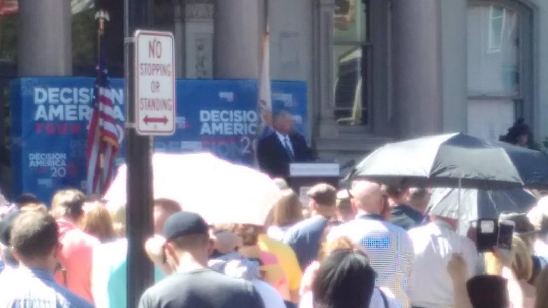 Yesterday a group of us from New Life Church and several other churches went to Trenton as part of Franklin Graham's Decision America Tour.  We all prayed for our country and for NJ.  It was an exciting day to be with so ma