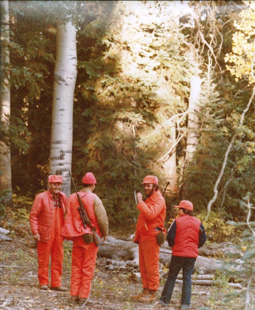 Happy Father's Day to all. This is my father, brother Ken, me, and our son Erik on an elk hunt in Colorado, 1982.