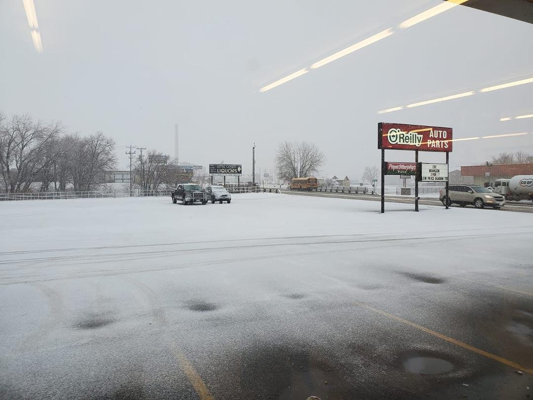 And it begins. We haven't had a bunch of snow this winter, but it might make up for it now!