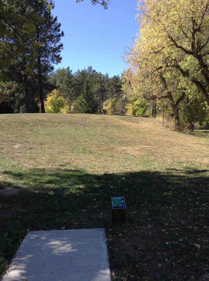 Hole #5 tee - blind shot to tee