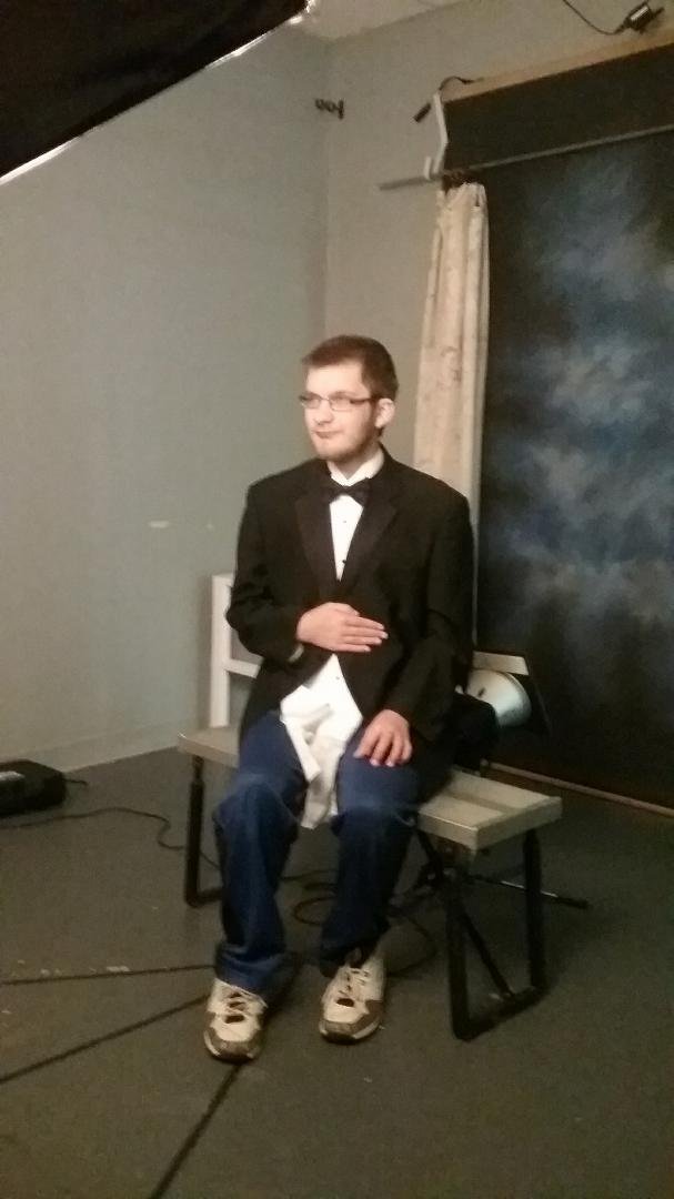 He cleans up good! Lol