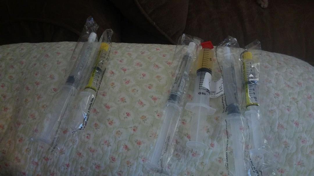 Tonight is my last night of infusions. I had 12 of these vials every day for eight weeks. Happy day! Clear of infection and surgery is set for Sept 11