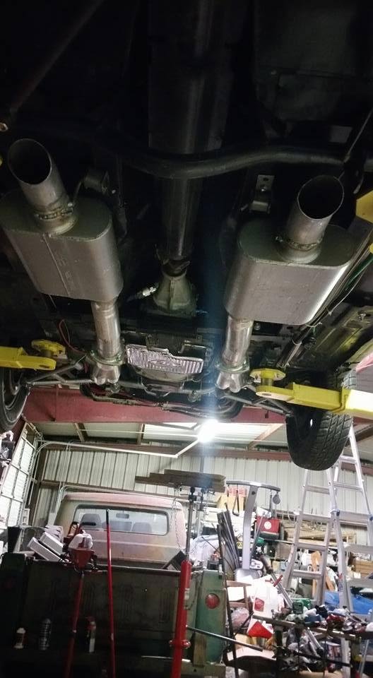 This is all the exhaust system we could fit under the Zephyr. Doesn't really quiet it down much.
