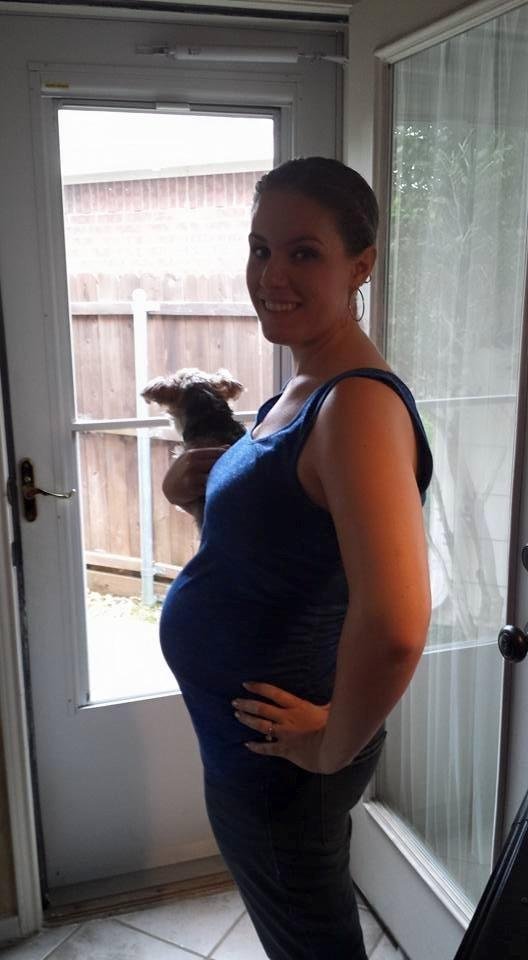 My baby and her baby bump. Getting excited!!