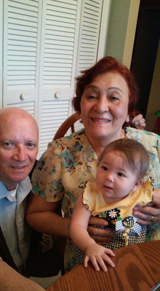 Papi with Eliana and me.