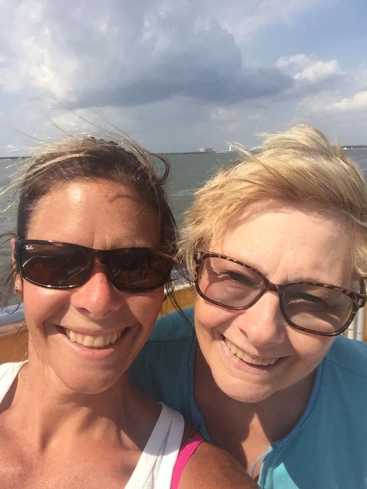 What a great week we had!  Daughter Amy Kobs Summers  & family were in town. Here we are on a dolphin cruise!