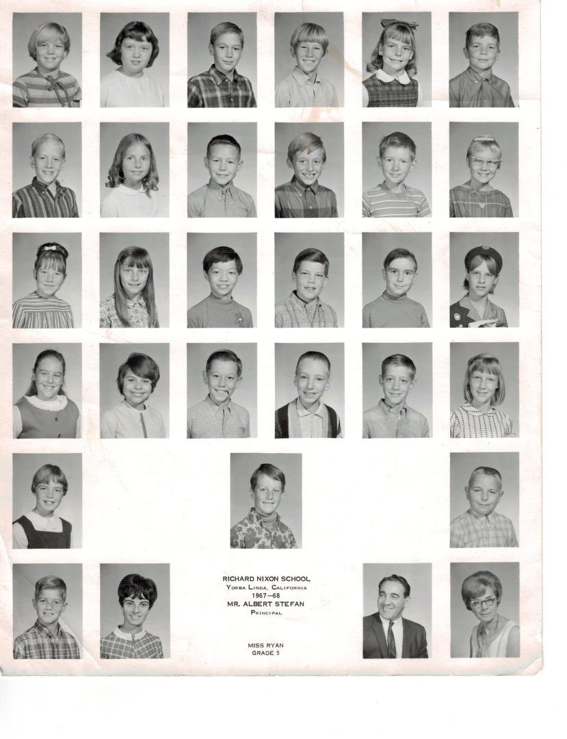 Miss Ryan's 5th Grade Class at Richard Nixon Elementary