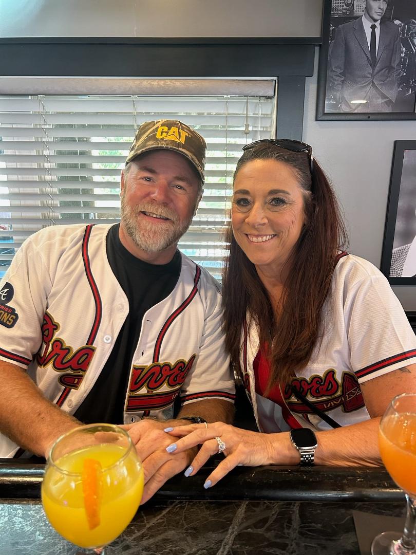 Happy Anniversary to our favorite son and daughter in law. Have an awesome day.