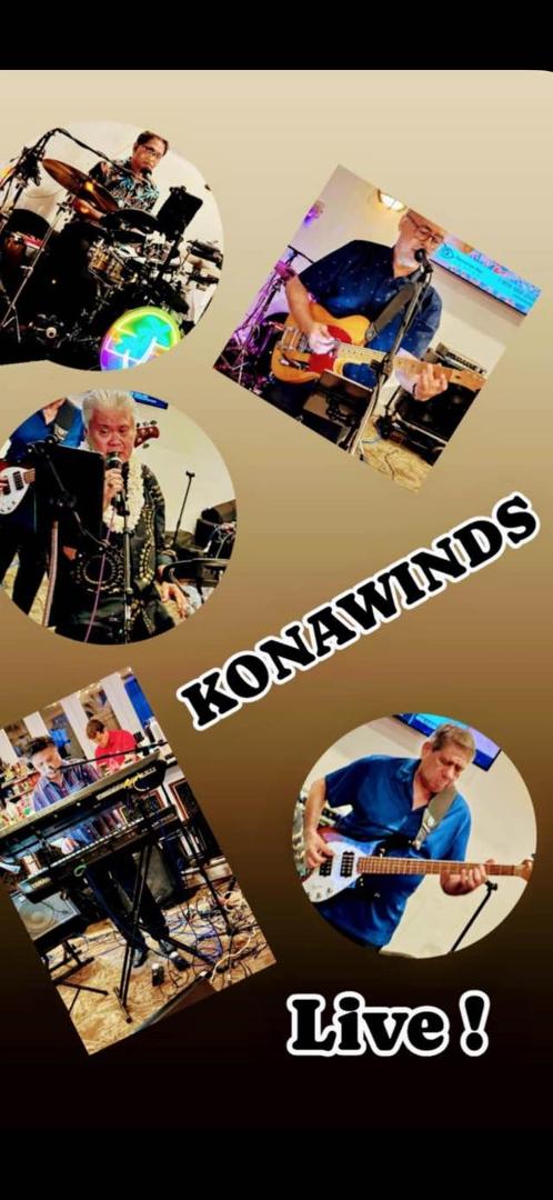 Inviting everyone for a night dancing, delicious food and awesome entertainment 
this coming Wednesday 5/7 at the Waikele Country Club from 5:30 to 8:30pm
No cover charge, plenty free parking 
Kona Winds featuring a limited