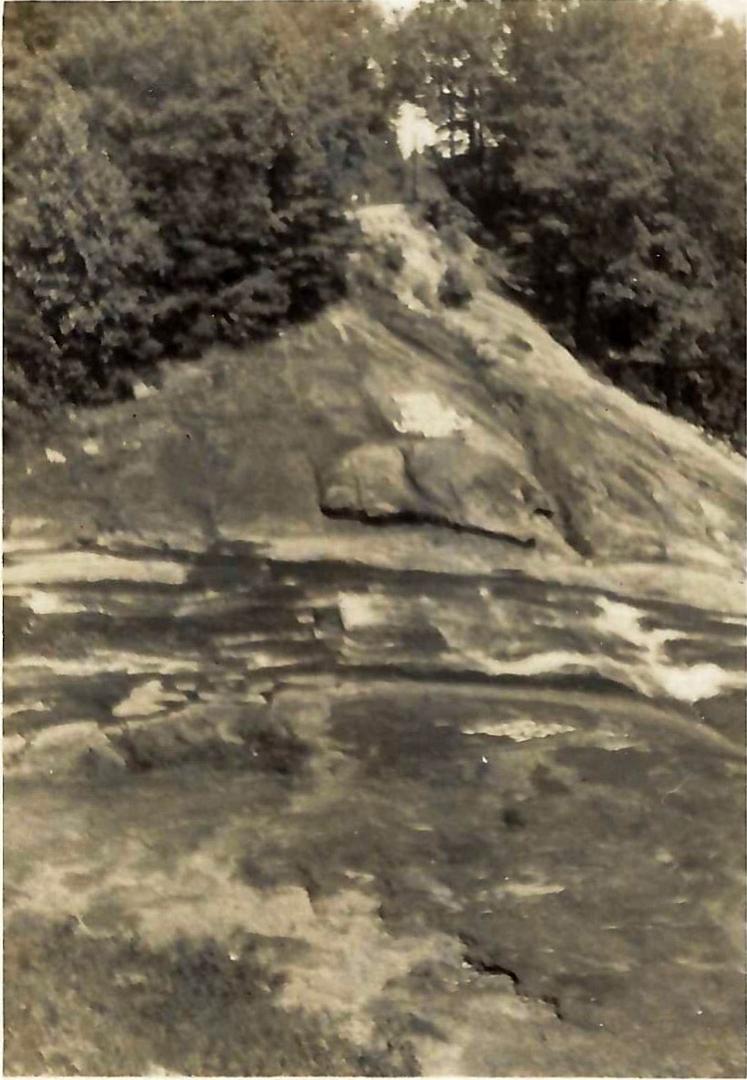 Sliding Rock NC in the 1950's