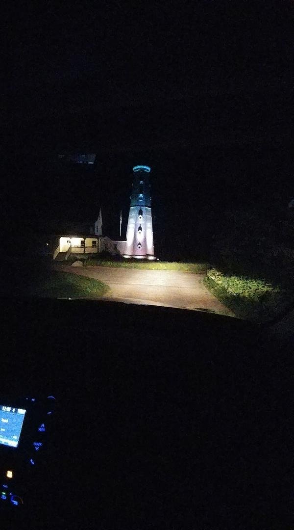 Lighthouse off Lake Michigan in Mil-town