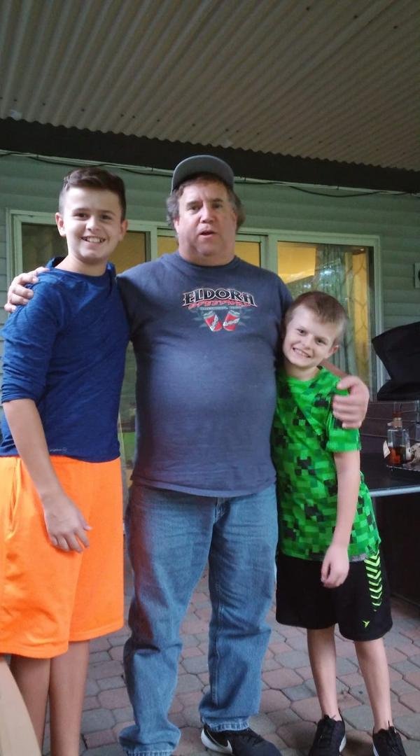 My brother Jeff and my grandsons Kyle and Kevin