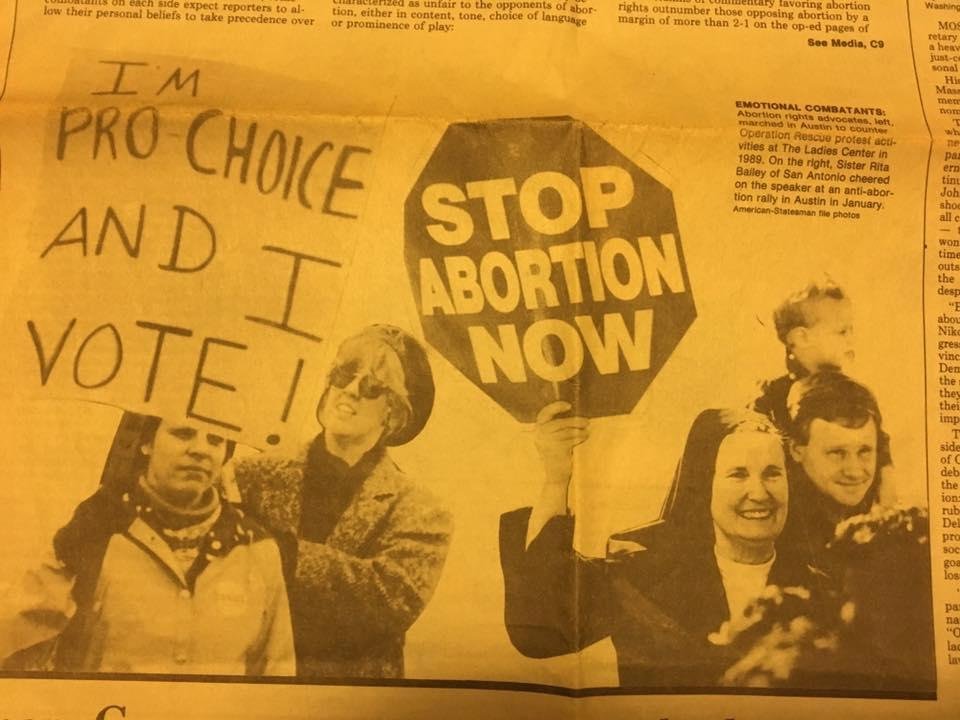 TBT- 1989. That's me in the beret. In the Austin American Statesman. July 15, 1990.