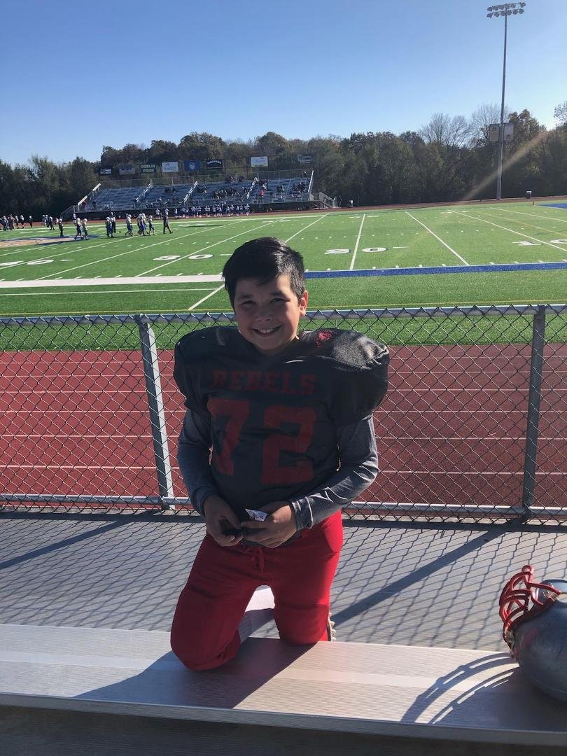 In Arkansas watching Karter play in the State Football Tournament