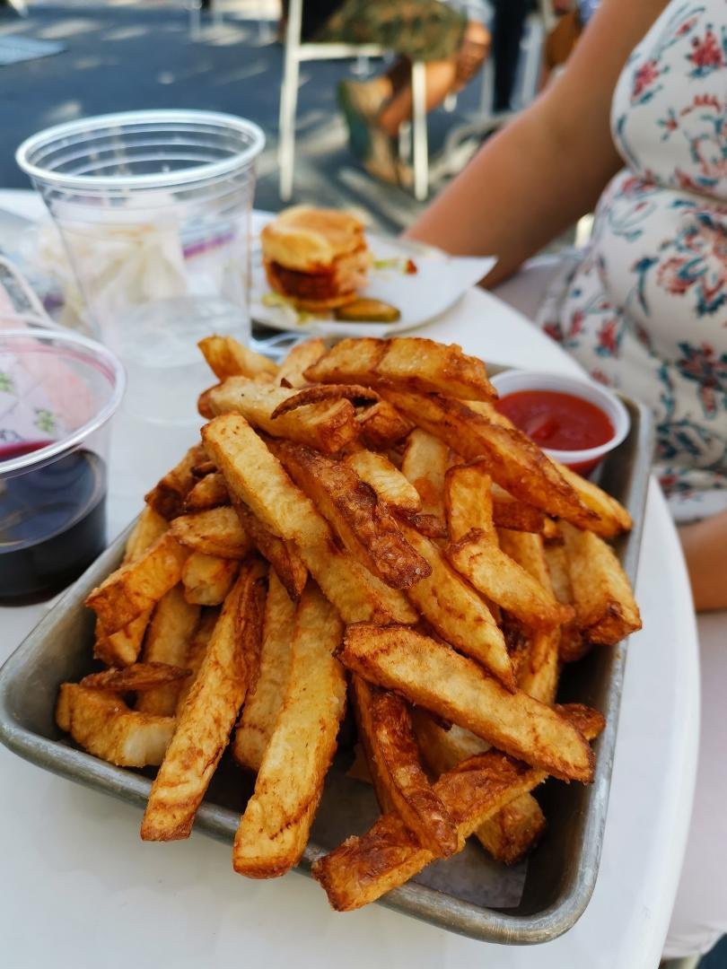 These fries were huge