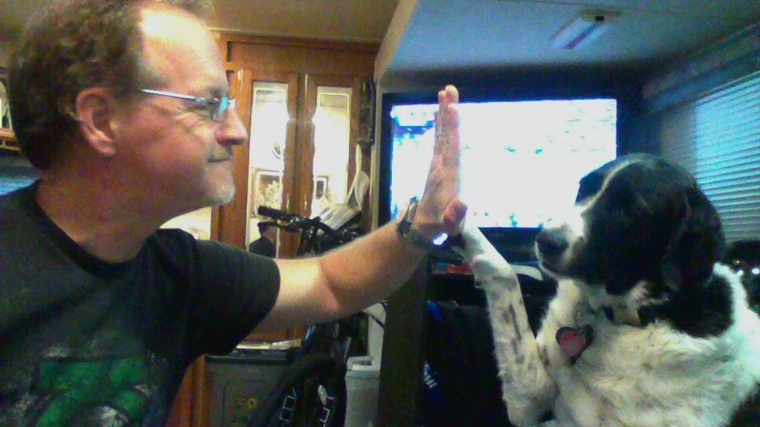we're leading!!!!!!! HELL YEA!!!!!! GIVE ME FIVE SADIE!!!