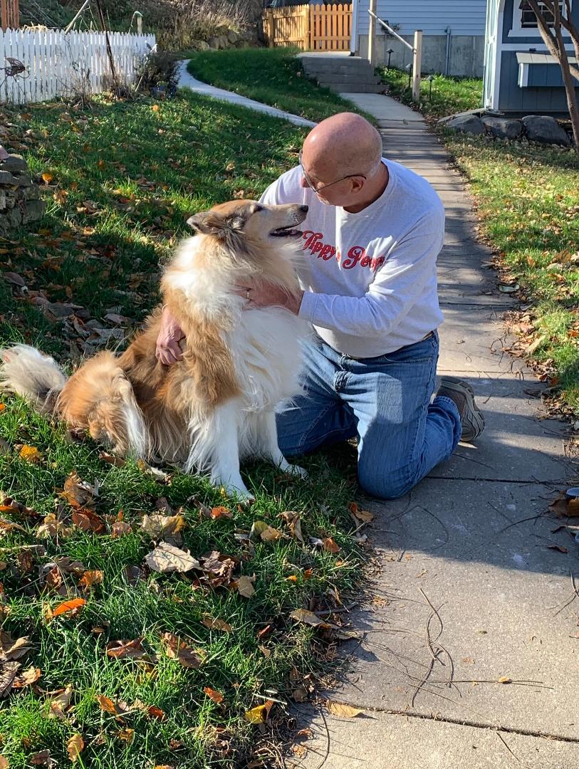 We were a great team, right Mark? “You were the best, Tippy… a really great dog,” I replied with a lump in my throat. “Please don’t forget me.” I’ll see if I can come back again as a puppy, a tricolor collie. We can do it a