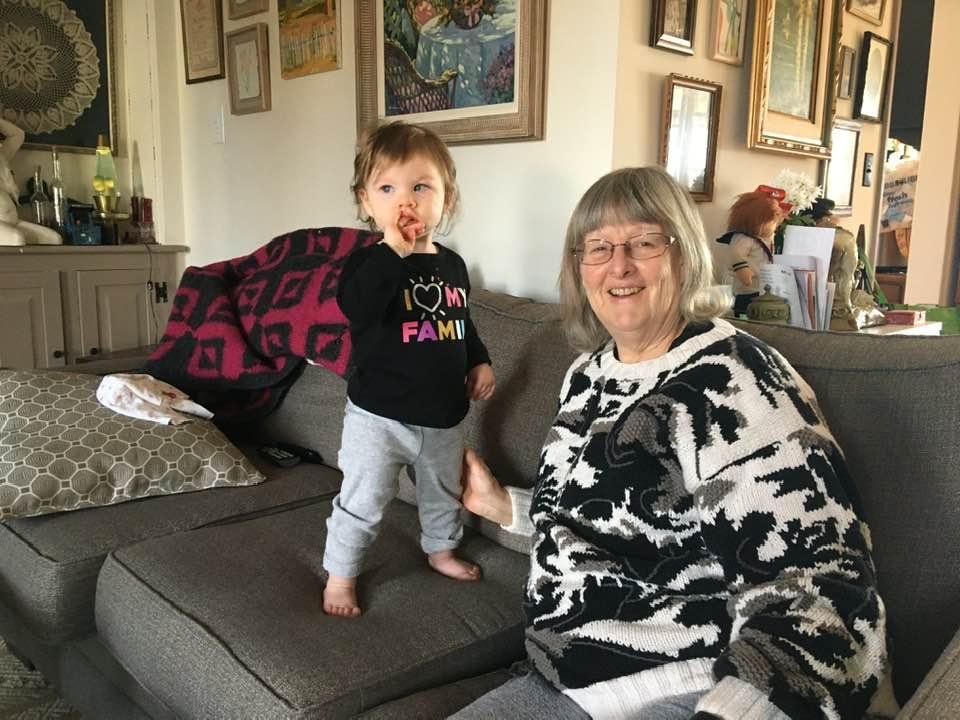 Having a great time with our grand daughter Ella.