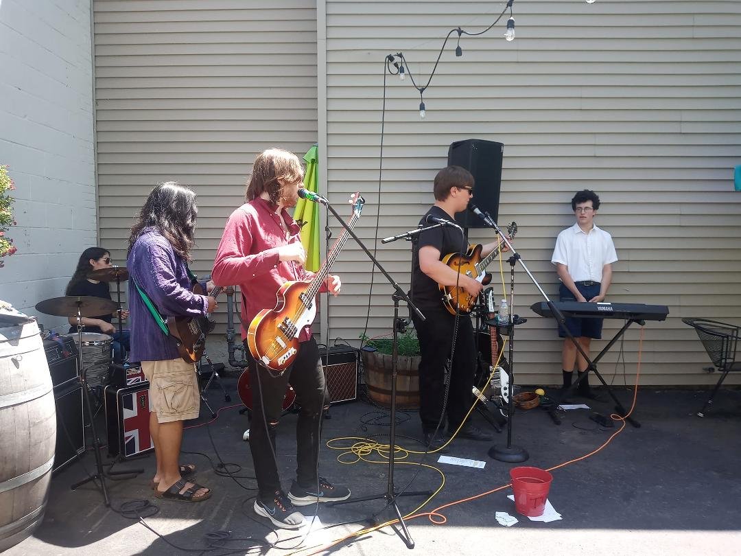 In My Life band rockin' The Porchfest!