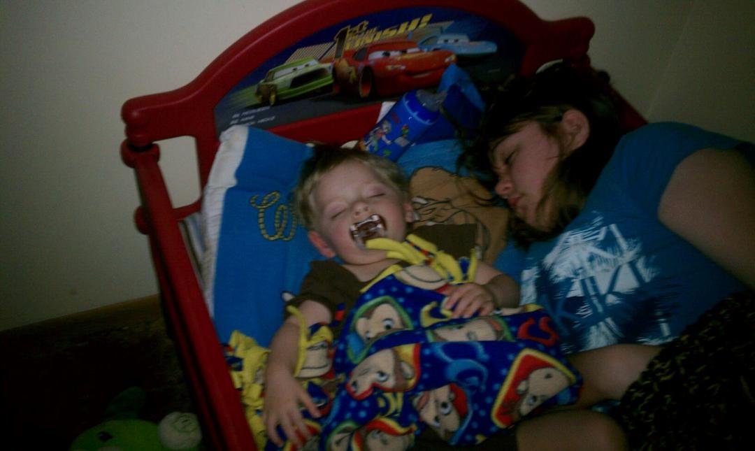 Tonight they decided to sleep together.
